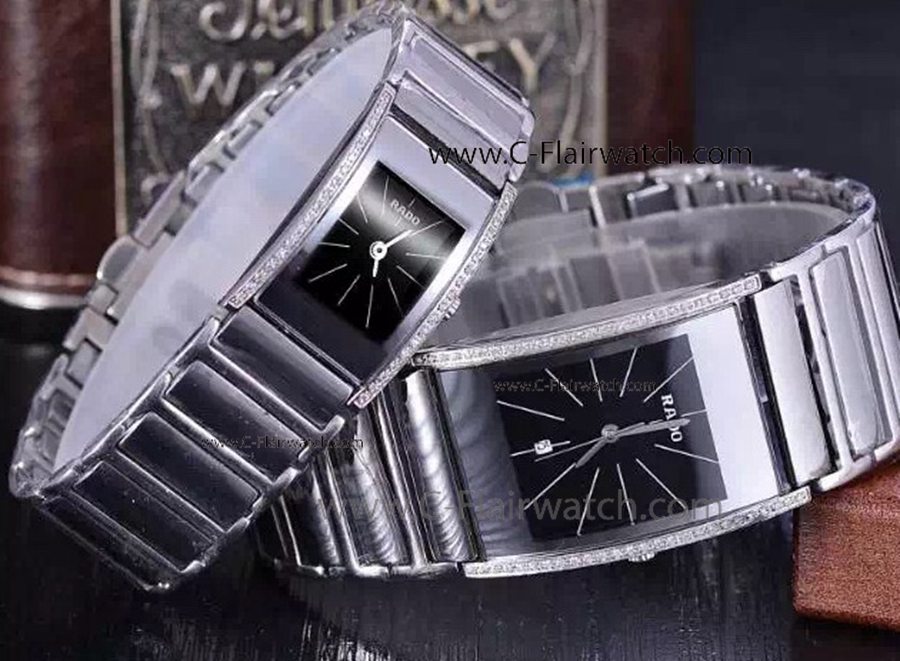 Rado Jubile Tungsten Steel Watch Replica Diamond Bezel